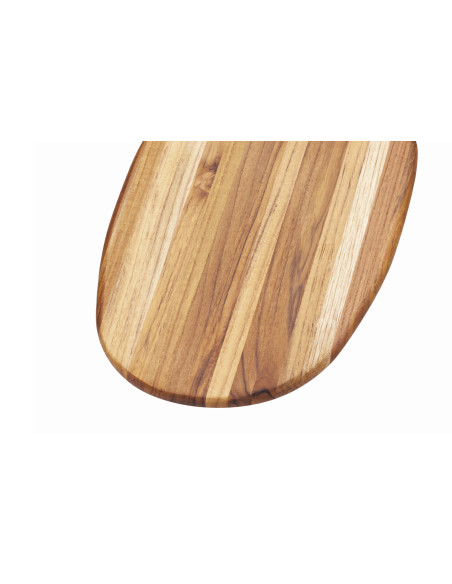 TeakHaus Canoe Large Teak Serving Board, 54.5 x 28 x 1.3 cm