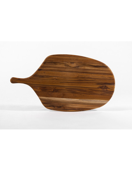 Bred serveringsbrett «TeakHaus Canoe» i teak, 54,5 x 28 x 1,3 cm