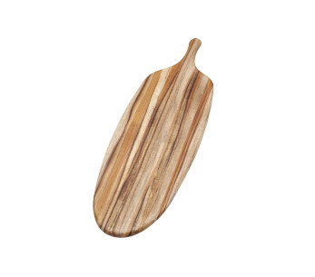 TeakHaus Canoe Long Teak Serving Board, 67 x 21.5 x 1.3 cm