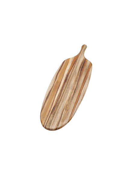 Lang serveringsbrett «TeakHaus Canoe» i teak, 67 x 21,5 x 1,3 cm