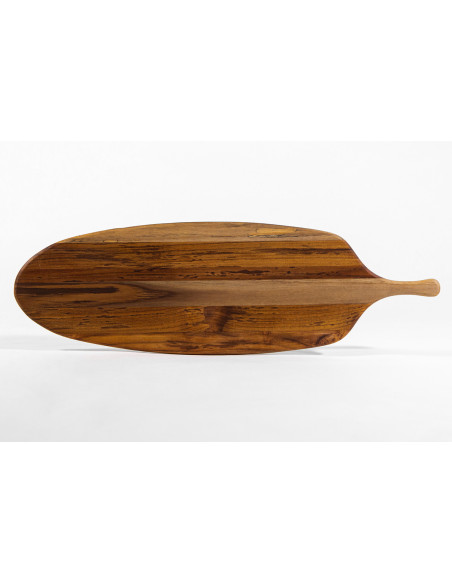 Bandeja de servicio larga TeakHaus Canoe de teca, 67 x 21,5 x 1,3 cm