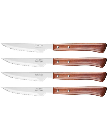 Arcos 377600 - 4 biffkniver 11 cm med takket blad