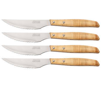 Juego de 4 cuchillos chuleteros Arcos 11cm hoja dentada