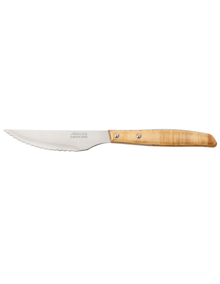 Sæt med 4 Arcos steak-/pizzaknive 11 cm med savtakket blad