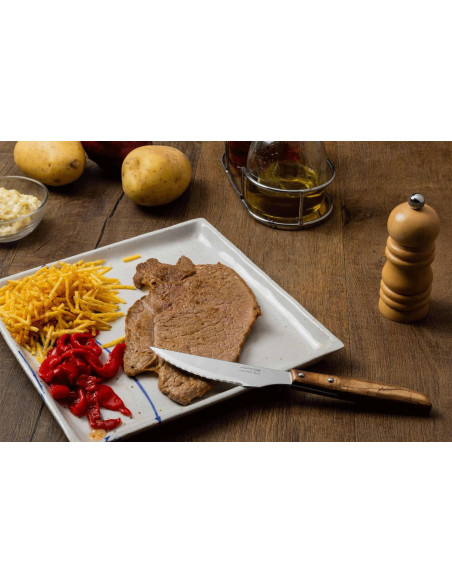 Arcos Set mit 4 Steakmessern mit Wellenschliff 11cm