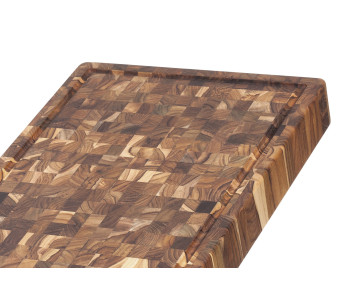 TeakHaus skärbräda i teak med droppskål, 52 x 36 x 6,4 cm 2