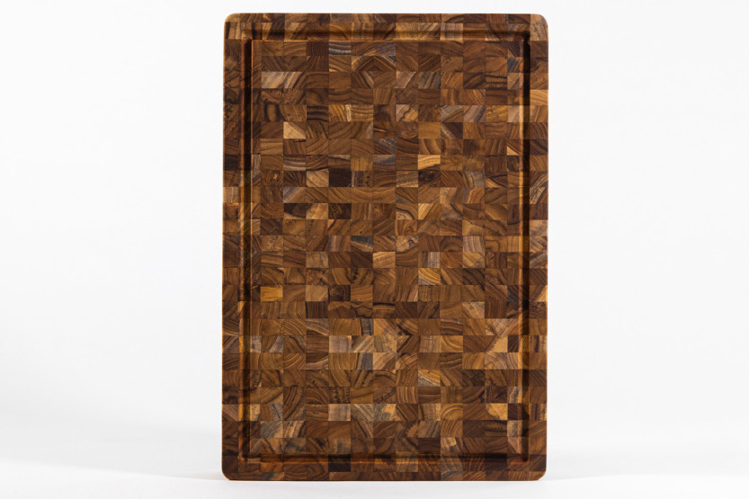 TeakHaus skärbräda i teak med droppskål, 52 x 36 x 6,4 cm
