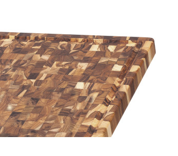 TeakHaus Teak Cutting Board with Drainage Groove, 61x45x3.8 cm 2
