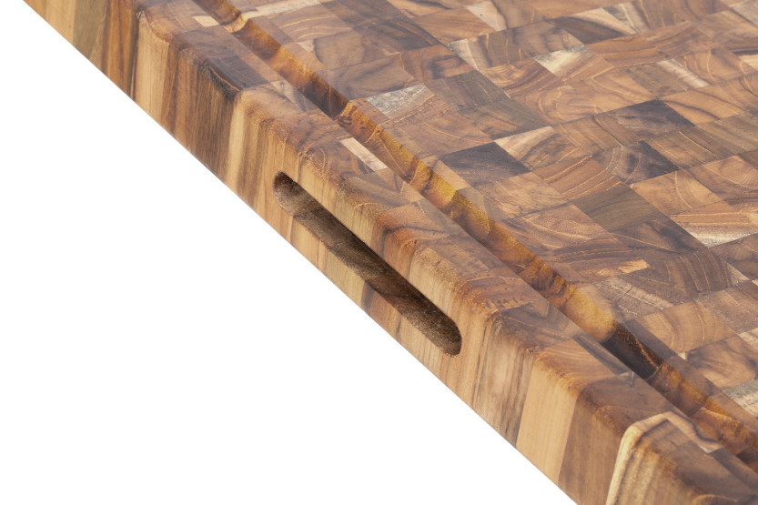 TeakHaus skjærebrett i teak med dryppbrett, 61 x 45 x 3,8 cm