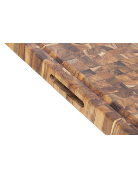 TeakHaus skärbräda i teak med droppskål, 61 x 45 x 3,8 cm