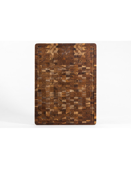 TeakHaus skärbräda i teak med droppskål, 61 x 45 x 3,8 cm
