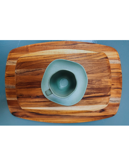 Tabla de cortar TeakHaus Elegant de teca, 36 x 24 x 1,5 cm