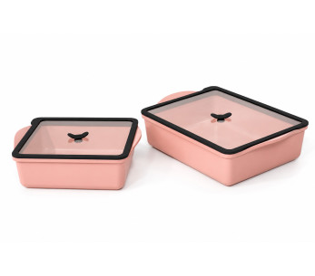 Cookut -bew aardeksel voor verstelbare ovenschaal van glas en siliconen 2