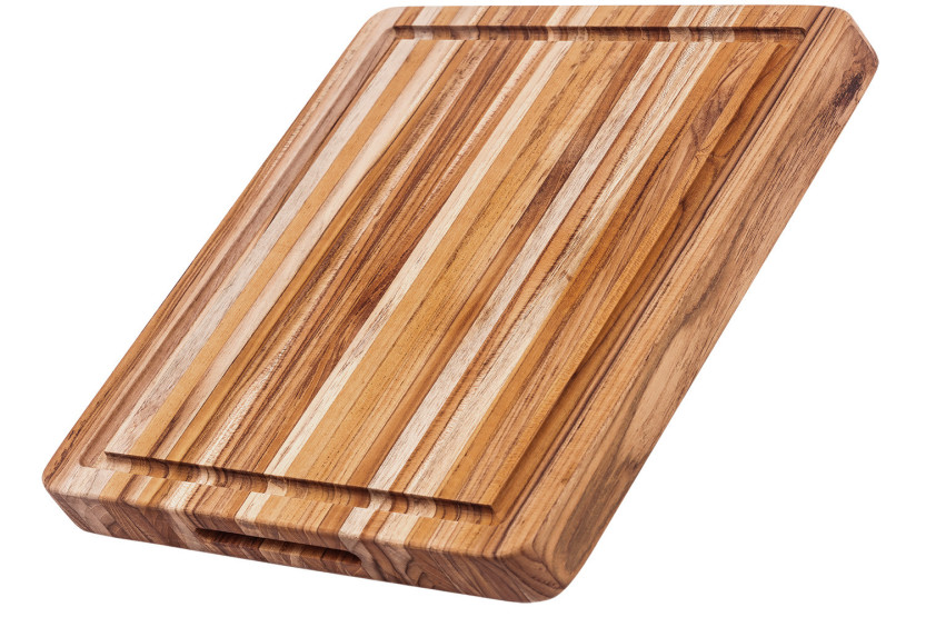 Tagliere TeakHaus Tradition in teak con scanalatura 51x38x3,8 cm