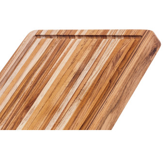 Tabla de cortar TeakHaus Tradition de teca con canaleta, 51 x 38 x 3,8 cm 2