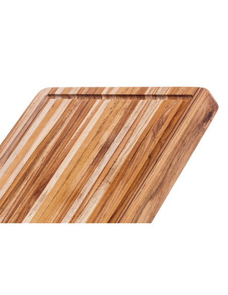 Tagliere TeakHaus Tradition in teak con scanalatura 51x38x3,8 cm