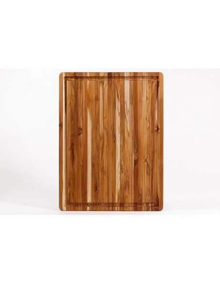 Tagliere TeakHaus Tradition in teak con scanalatura 51x38x3,8 cm