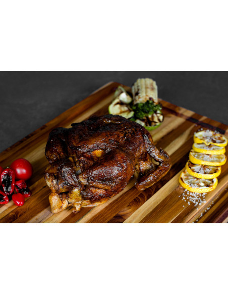 TeakHaus Tradition Teak Cutting Board with Drainage Groove, 51x38x3.8 cm