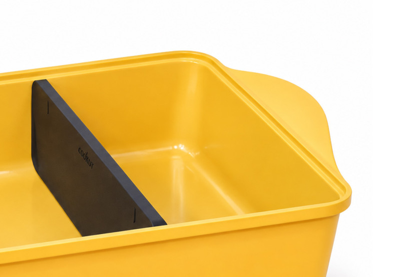 La increíble fuente de horno ajustable Cookut de 40 x 30 cm, con diseño de mango - Edición limitada