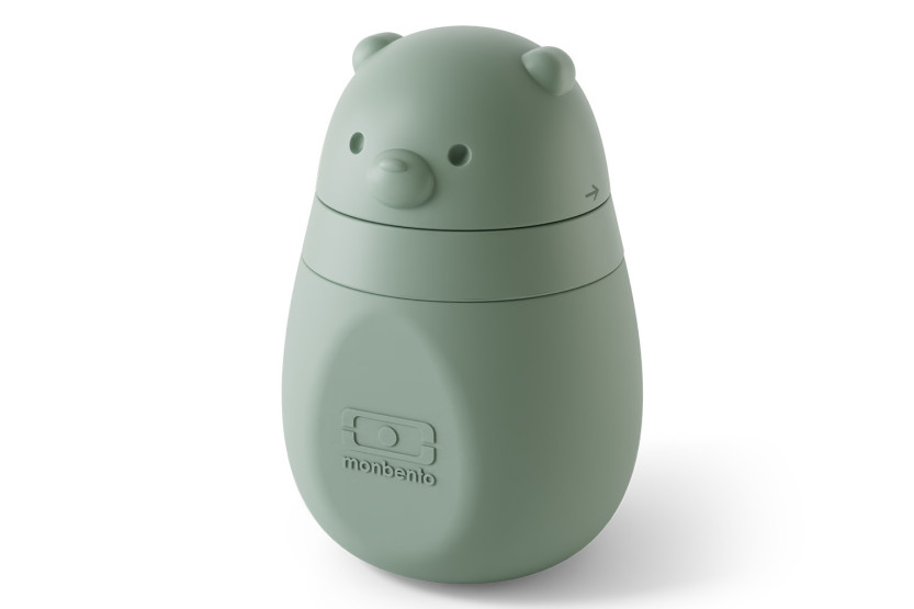 Monbento Yummy-kompottflaske for babyer og barn, skoggrønn