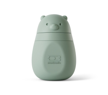 Garrafa de compota Monbento Yummy para bebés e crianças, verde-floresta 2