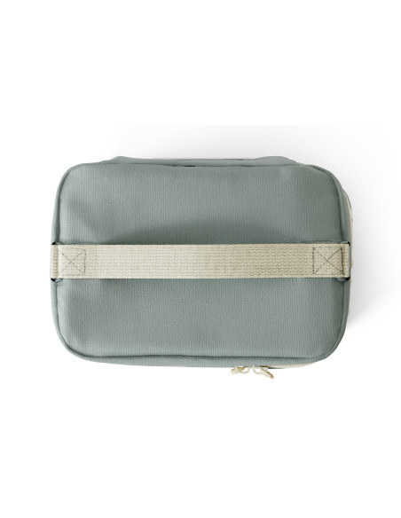 Mala térmica para refeições infantil Monbento Frosty, com desenho de guaxinim verde, 5 L