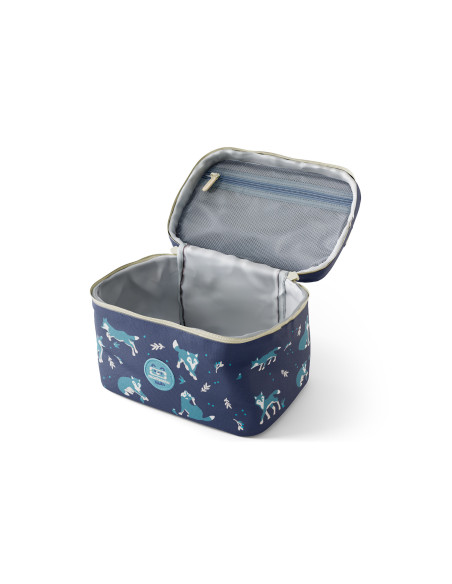 Borsa termica per il pranzo per bambini Monbento Frosty lupo blu 5 L