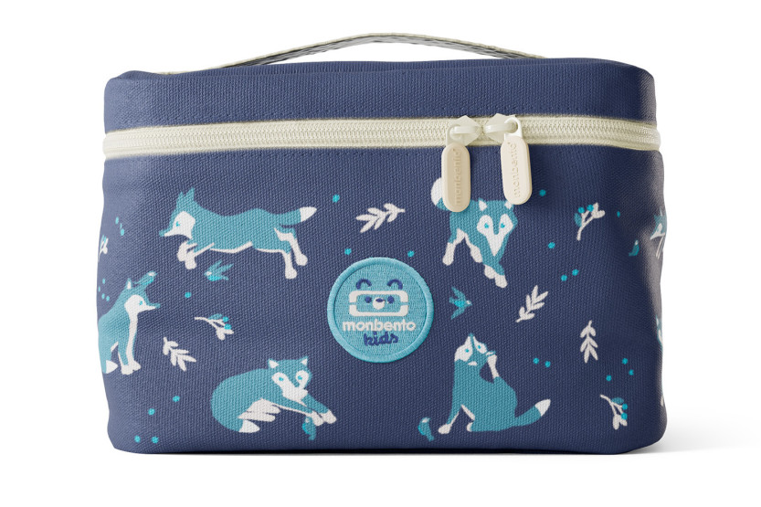 Borsa termica per il pranzo per bambini Monbento Frosty lupo blu 5L