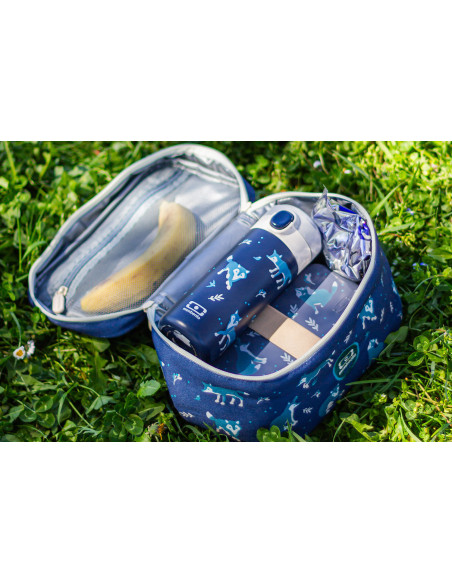 Monbento Frosty Blue Wolf 5L Insulated Lunch Bag for Kids