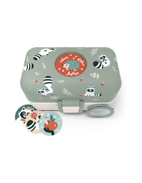 Contenitore per il pranzo per bambini Monbento Tresor, procione verde