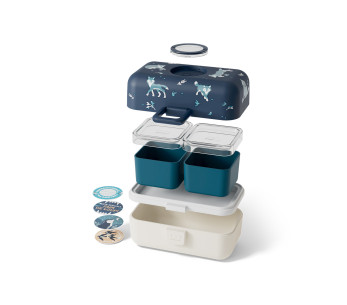 Monbento Tresor Blue Wolf Kids' Lunch Box 2
