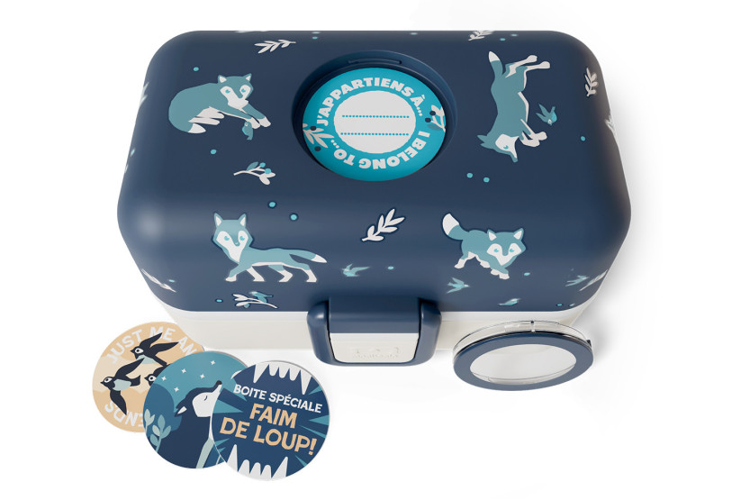 Monbento Tresor Lunchbox für Kinder – Blauer Wolf