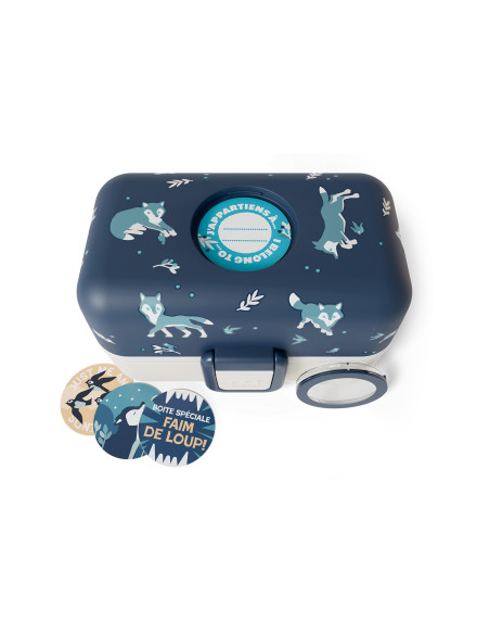 Monbento Tresor Blue Wolf Kids' Lunch Box