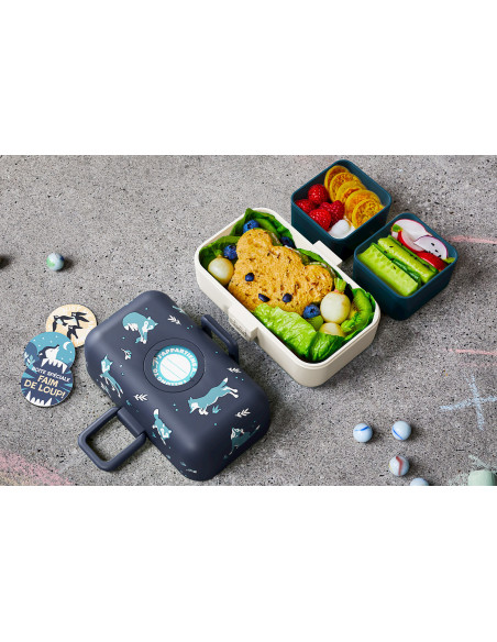 Monbento Tresor Lunchbox für Kinder – Blauer Wolf