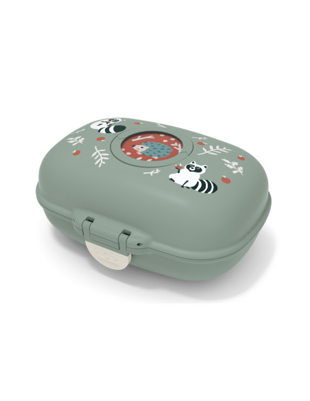 Monbento Gram Green Raccoon Snack Box