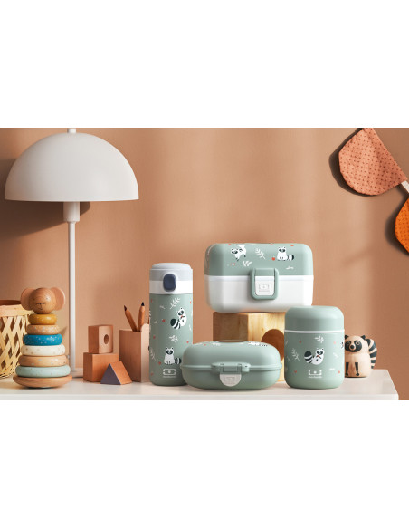 Monbento Gram Green Raccoon Snack Box