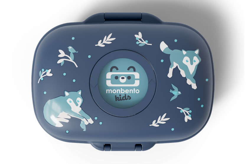 Contenitore per la merenda Monbento Gram lupo blu