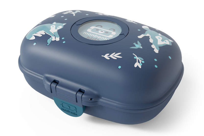 Monbento Gram-mellanmålsbox – blå varg