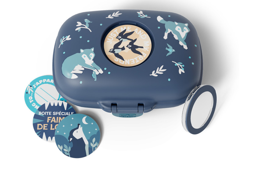 Monbento Gram Snackbox – Blauer Wolf