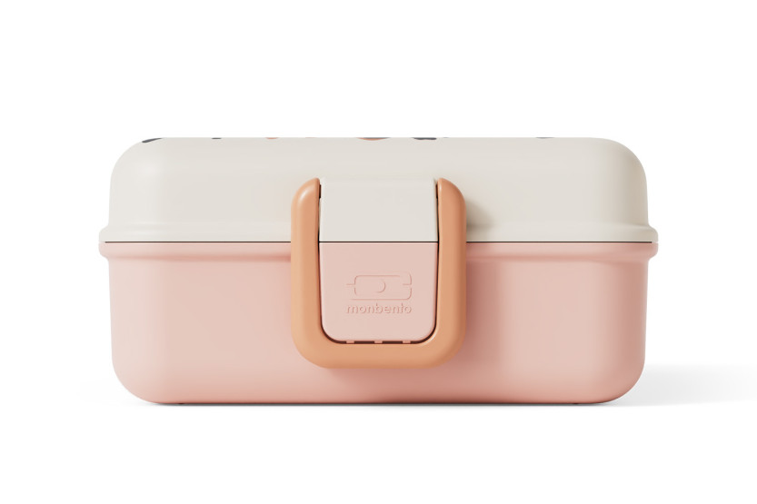 Monbento Snacky Kinder-Brotdose mit Besteck in Leopardenrosa