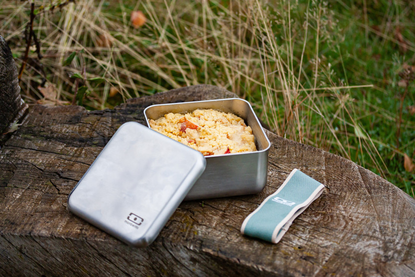 Monbento Sens L Green 1L Stainless Steel Lunch Box for the Microwave