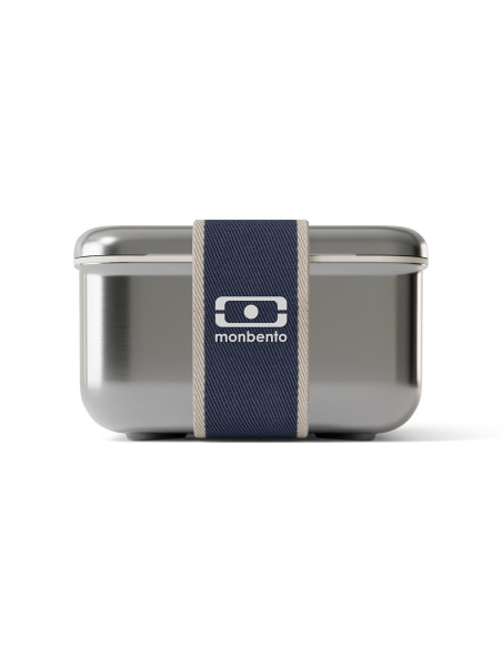 Fiambrera de acero inoxidable Monbento Sense L azul de 1 l, apta para microondas
