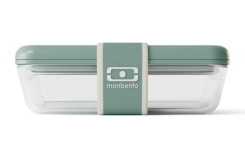 Lancheira de vidro Monbento x Pyrex® Pure 600 ml verde