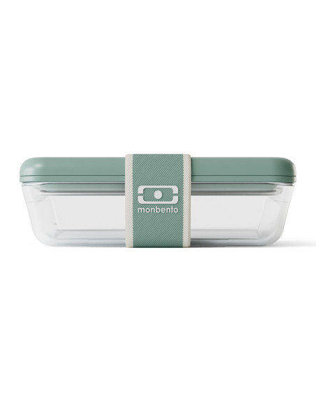 Fiambrera de cristal Monbento x Pyrex® Pure, 600 ml, verde