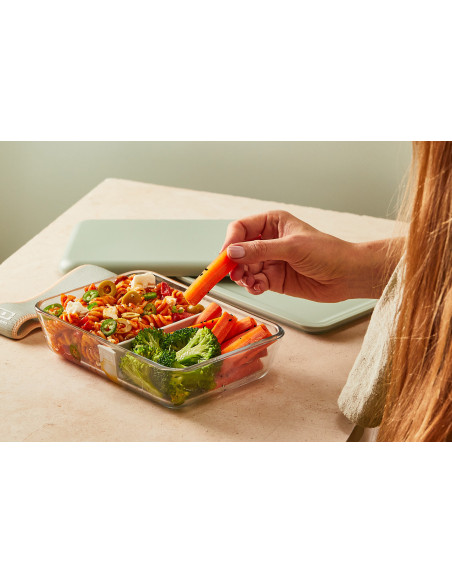 Lancheira de vidro Monbento x Pyrex® Pure 600 ml verde