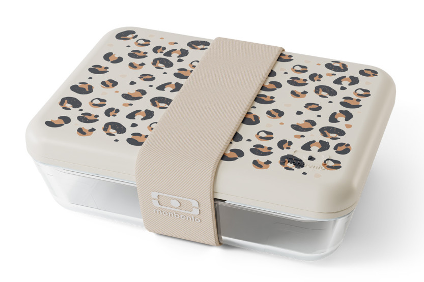 Monbento x Pyrex® Pure 600ml Leopard-Print Glass Lunch Box