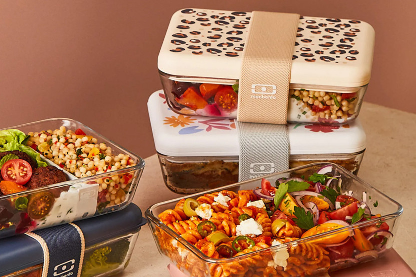 Monbento x Pyrex® Pure 600ml Leopard-Print Glass Lunch Box
