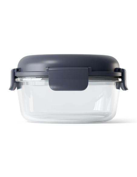 Monbento Sunny salladsskål i glas, 950 ml, blå med is bit