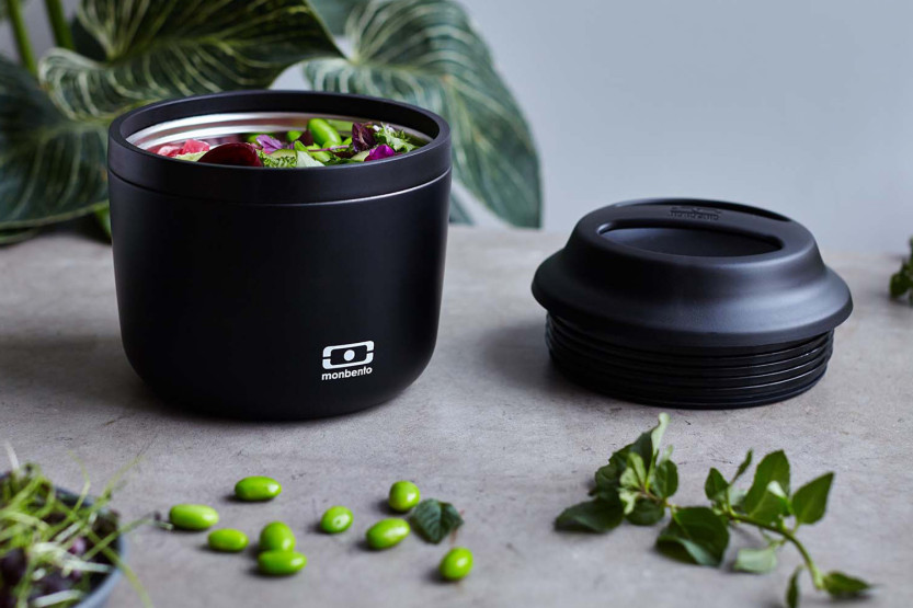 Monbento Element Insulated Lunch Box, 550 ml, Onyx Black