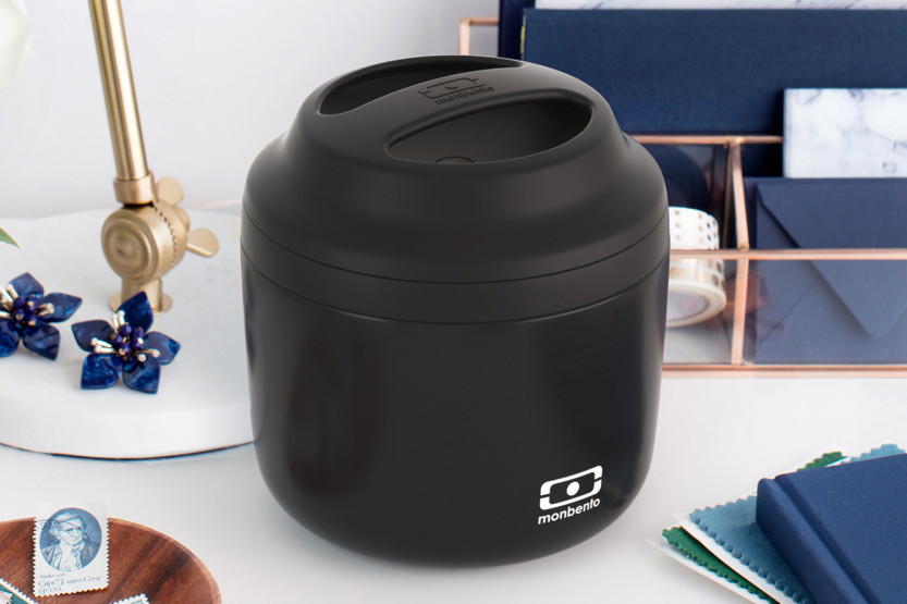 Lancheira térmica Monbento Element 550 ml, preto ônix